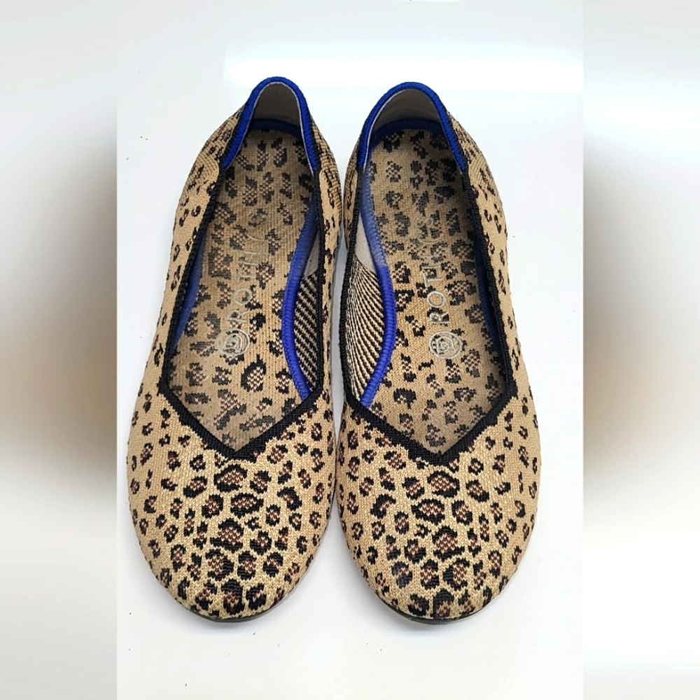 Rothys Animal Print Cheetah Flats Size 9
